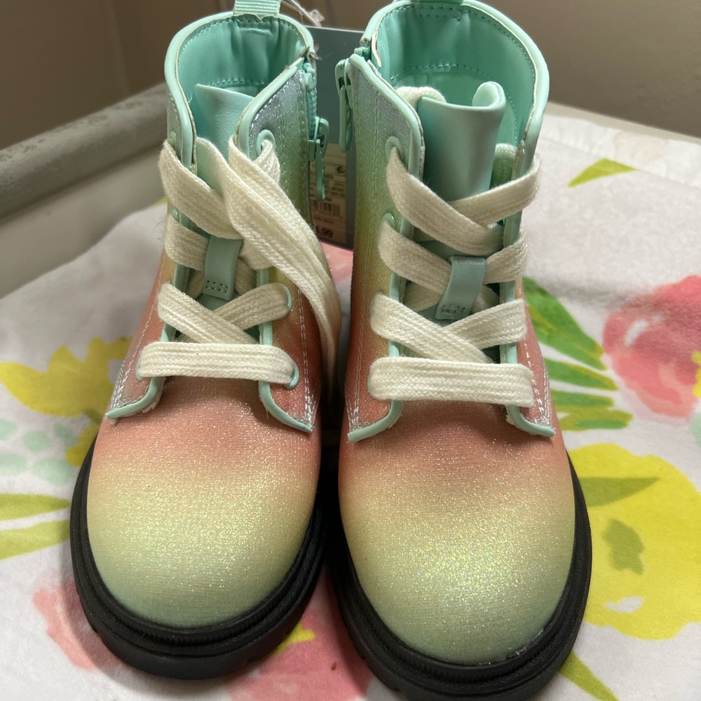 Cat & Jack Kids Glitter Ombre Boots